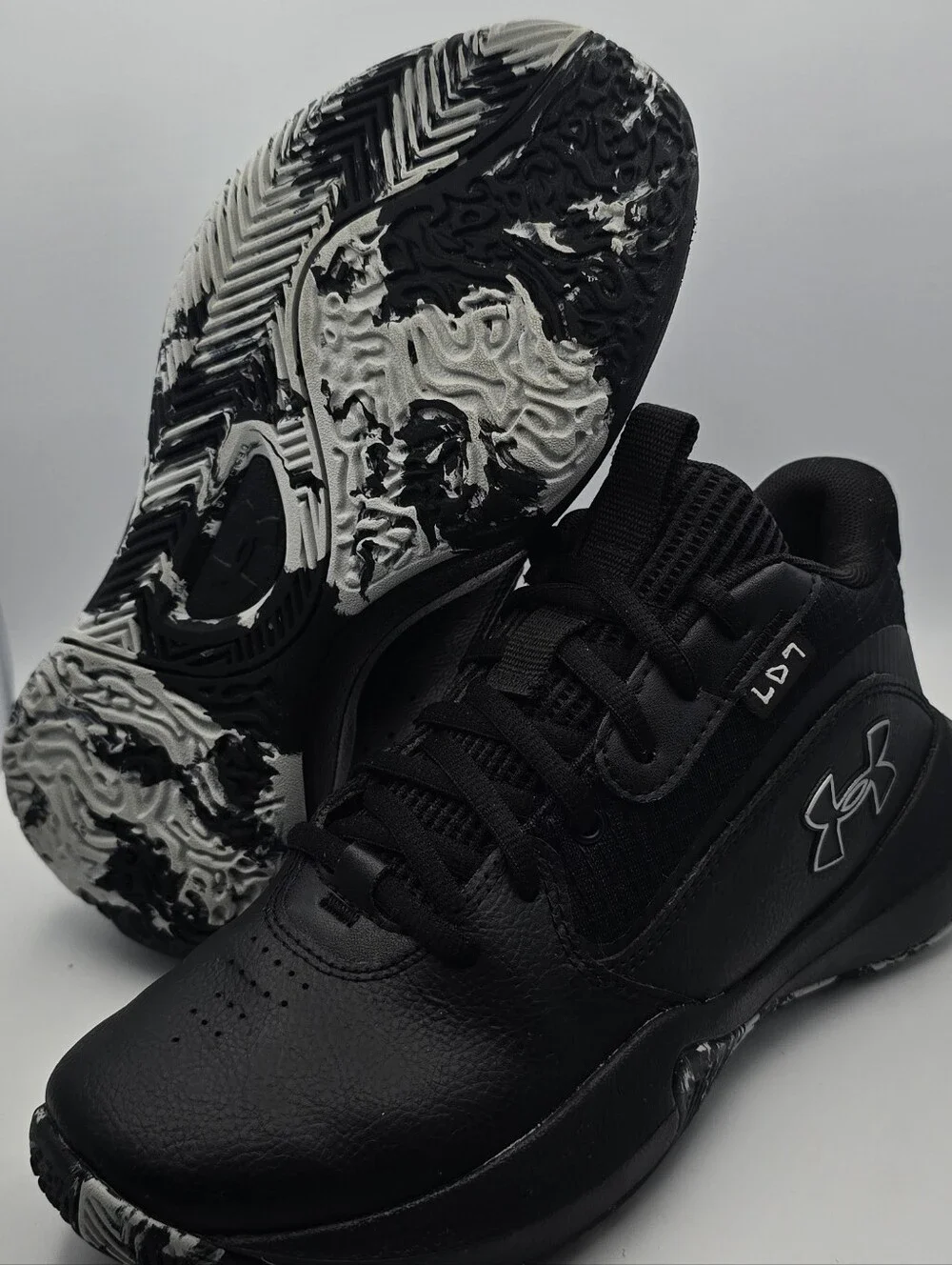 Under Armour Kids' Black LD7 Basketball Shoes